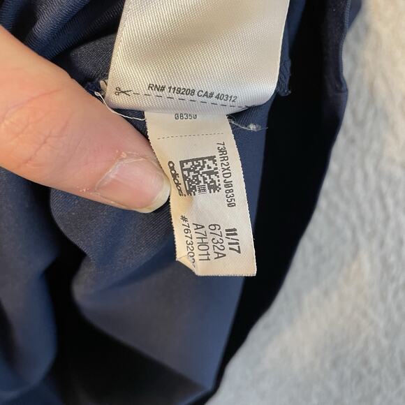 ADIDAS ATLANTA BRAVES WARMUP JACKET Blue GRAY MENS Large - Picture 14 of 16